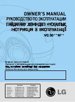 Предварительный просмотр 2 страницы LG VC30 N Series Owner'S Manual