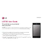 LG Venice 730 User Manual preview