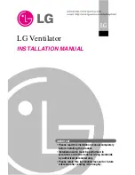 Preview for 1 page of LG Ventilator Installation Manual