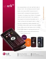 LG VERIZON ENV3 Specifications preview