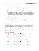 Preview for 149 page of LG VERIZON Vortex (Spanish) Guías Del Usuario Manual