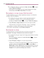Preview for 206 page of LG VERIZON Vortex (Spanish) Guías Del Usuario Manual