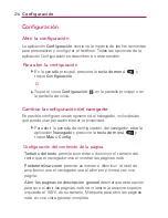 Preview for 280 page of LG VERIZON Vortex (Spanish) Guías Del Usuario Manual