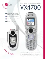 LG VERIZON VX4700 Brochure preview