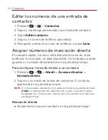 Preview for 116 page of LG VIRGIN MOBILE OPTIMUS V (Spanish) Guías Del Usuario Manual