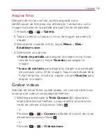 Preview for 165 page of LG VIRGIN MOBILE OPTIMUS V (Spanish) Guías Del Usuario Manual