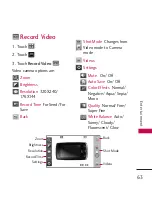 Preview for 65 page of LG VOLT LG700 User Manual