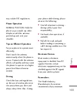 Preview for 105 page of LG VOLT LG700 User Manual