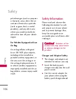 Preview for 108 page of LG VOLT LG700 User Manual