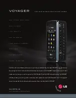 LG VOYAGER Specifications предпросмотр