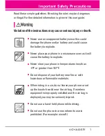 Preview for 3 page of LG VOYAGER User Manual