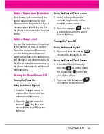 Preview for 27 page of LG VOYAGER User Manual