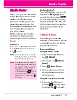 Preview for 39 page of LG VOYAGER User Manual