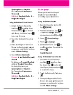 Preview for 123 page of LG VOYAGER User Manual