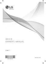 LG VS86 Series Owner'S Manual preview