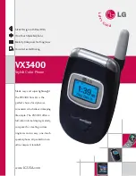 LG VX3400 Specifications preview