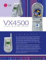 Preview for 1 page of LG VX4500 Specifications