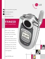 Preview for 1 page of LG VX4650 Brochure & Specs