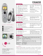 Preview for 2 page of LG VX4650 Brochure & Specs