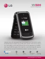 Preview for 1 page of LG VX5500 Specifications