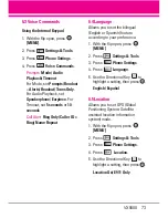 Preview for 75 page of LG VX5500 User Manual