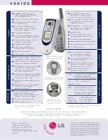 Preview for 2 page of LG VX6100 Specifications