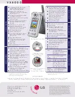 Preview for 2 page of LG VX8000 Specifications