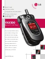 Preview for 1 page of LG VX8300 Specifications