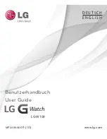 LG -W100 G watch User Manual preview