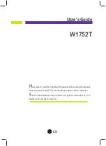 LG W1752S User Manual предпросмотр