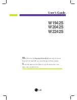 Preview for 1 page of LG W1942S-BF User Manual