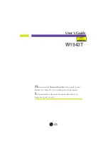 LG W1943 MV Series User Manual предпросмотр