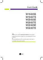 LG W1943SS User Manual предпросмотр