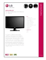 LG W1943TB Specifications предпросмотр