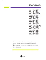 LG W1946S User Manual preview