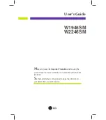 Предварительный просмотр 1 страницы LG W1946SM User Manual