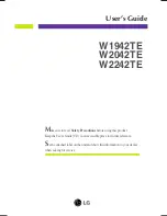 LG W2042TE User Manual предпросмотр