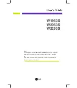 LG W2053SV User Manual предпросмотр