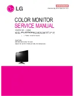 LG W2284F Service Manual предпросмотр