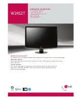 LG W2452T -  - 24" LCD Monitor Specifications preview