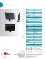 Preview for 2 page of LG W2452V-TF -  - 24" LCD Monitor Specification Sheet