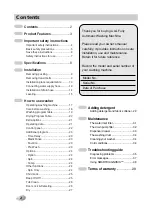 Preview for 2 page of LG WD-1480RD1 Owner'S Manual