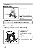 Preview for 8 page of LG WD14060D6 Owner'S Manual