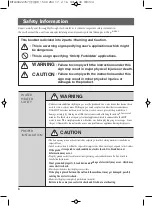 Preview for 4 page of LG WF-HX150V Owner'S Manual