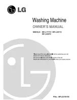 LG WF-L777TC Owner'S Manual preview