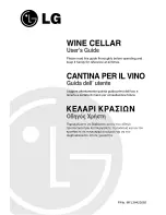 LG Wine Cellar User Manual preview