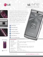 LG Wine Specification Sheet preview