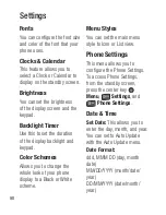 Preview for 100 page of LG Wink User Manual