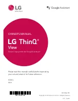 Предварительный просмотр 1 страницы LG WK9 Owner'S Manual