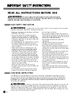 Предварительный просмотр 4 страницы LG WM0642H Series User'S Manual & Installation Instructions